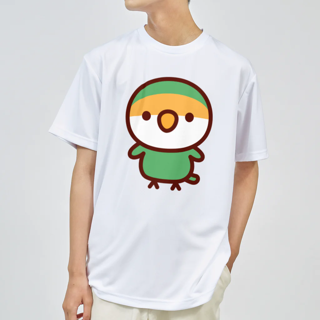 いんこ屋堂のコザクラインコ（ブルーチェリー） ドライTシャツ