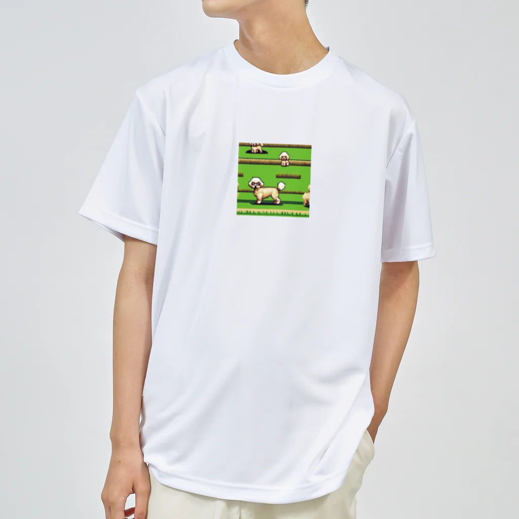 omamesan-1999のドッド絵　トイプードル Dry T-Shirt