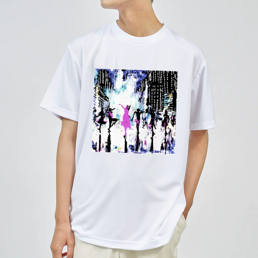 Moichi Designs Shop-2023のnew york dancer Dry T-Shirt