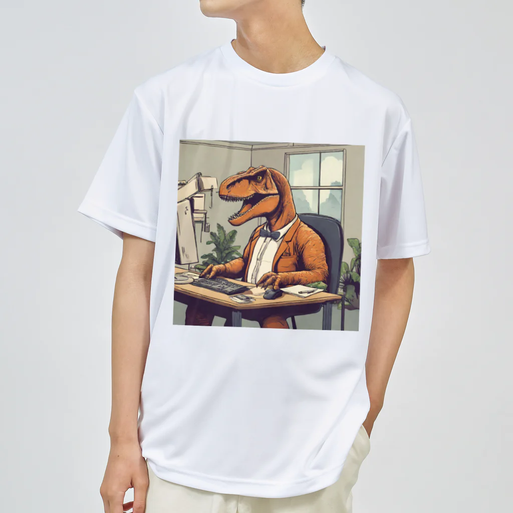 kenshopの働く恐竜 Dry T-Shirt