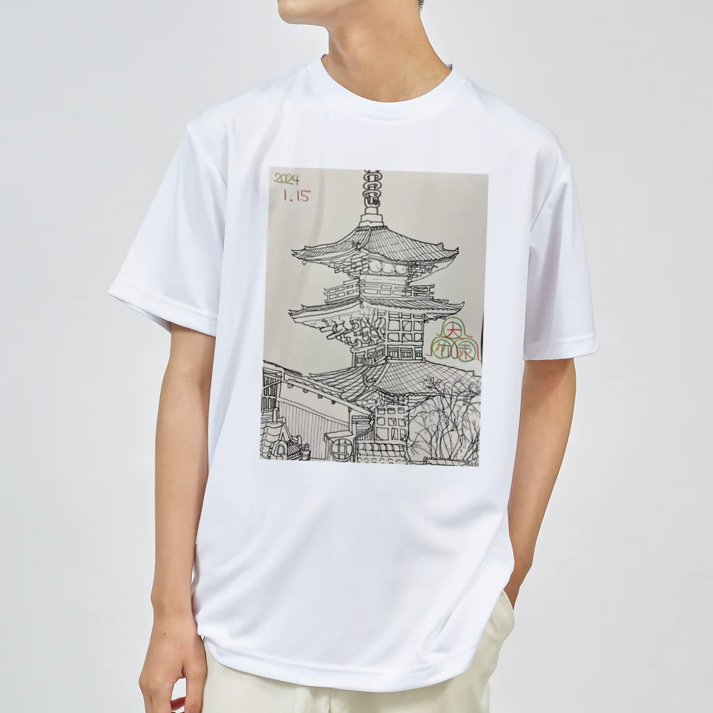 エド・ワード【江戸鉾の愛殿原】。の清水寺 ドライTシャツ