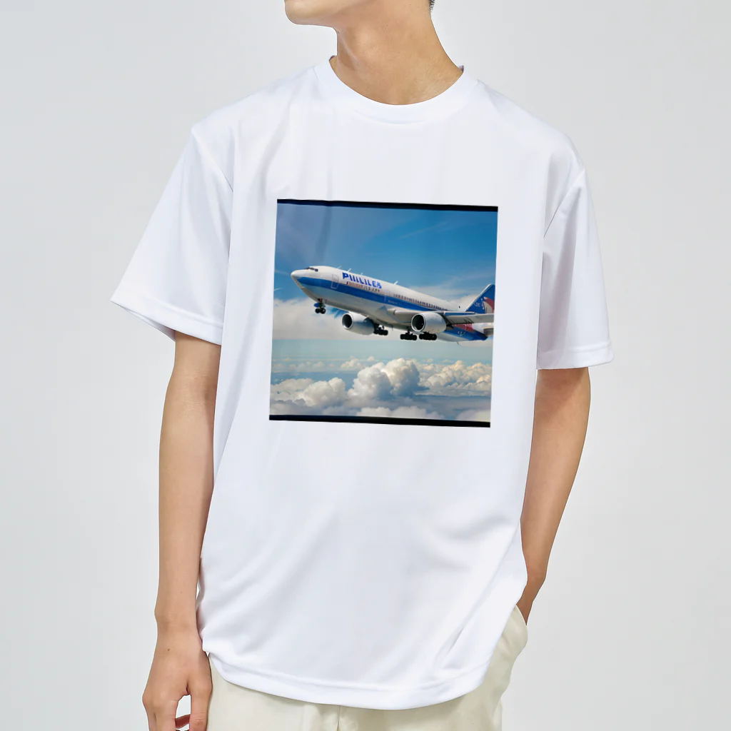 あかいはちのフィリピンの旅客機 Dry T-Shirt