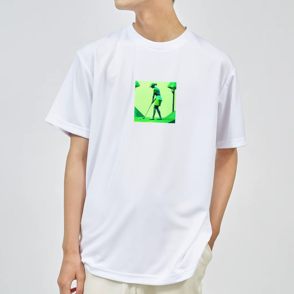 田舎老人只爺のゴルフしている美人 Dry T-Shirt