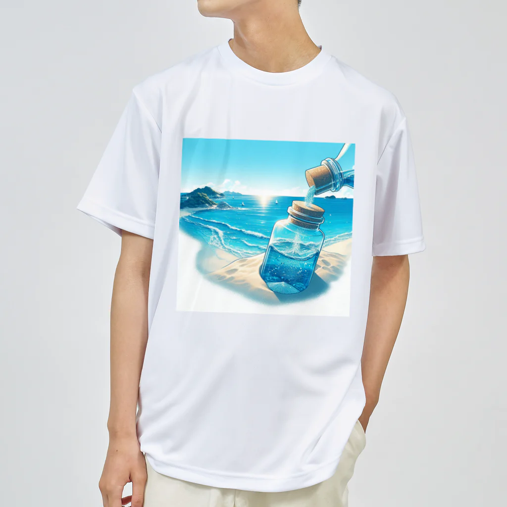 matsumoto tanukiの砂浜の宝物 ドライTシャツ