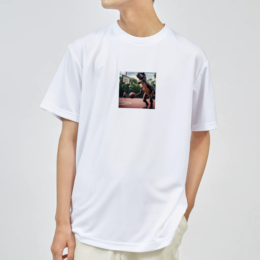 karakentobiuoch43のバスケティラノ Dry T-Shirt