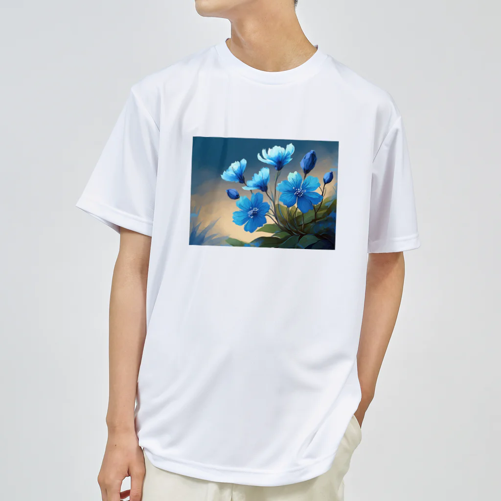 Happy Shopの青い花 ドライTシャツ