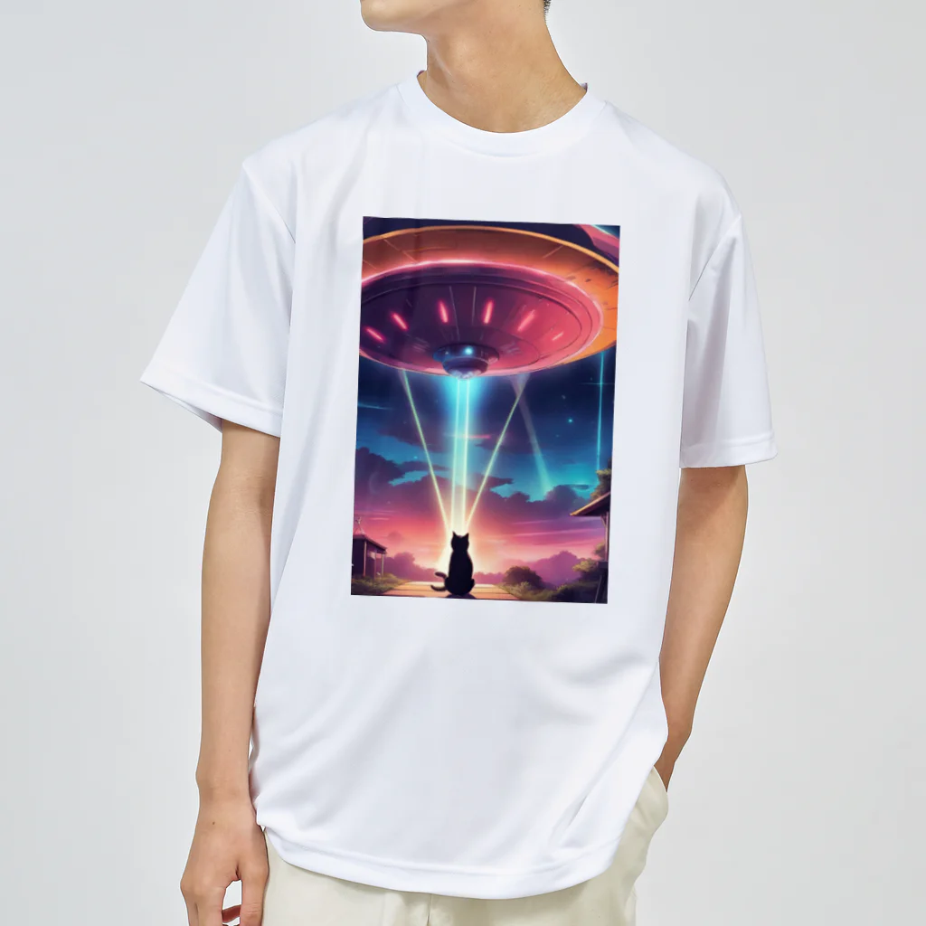 ParadigmStar　パラダイムスターのUFOに遭遇!? 不思議な猫のキャトルミューティレーション！👽🐱✨ Dry T-Shirt