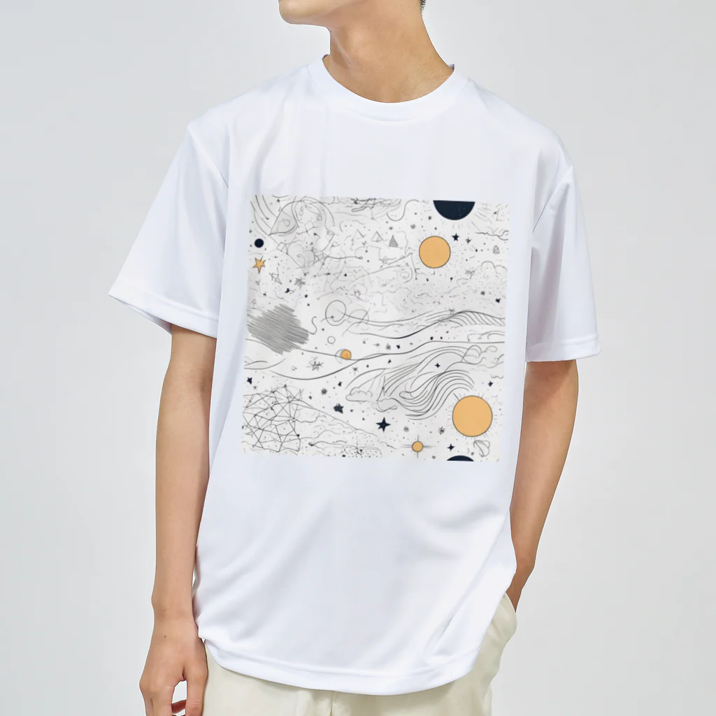 ANTARESの宇宙と銀河 ドライTシャツ