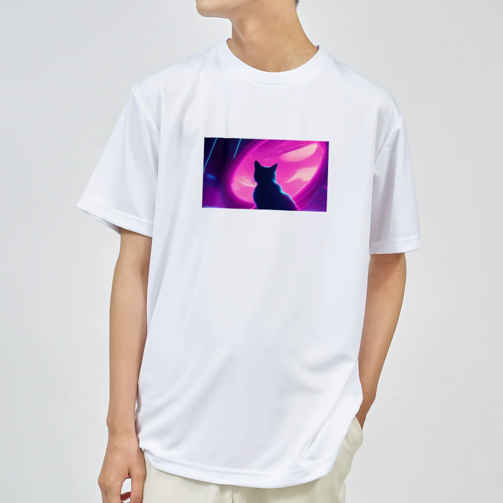 ParadigmStar　パラダイムスターの空に思いはせる猫 Dry T-Shirt