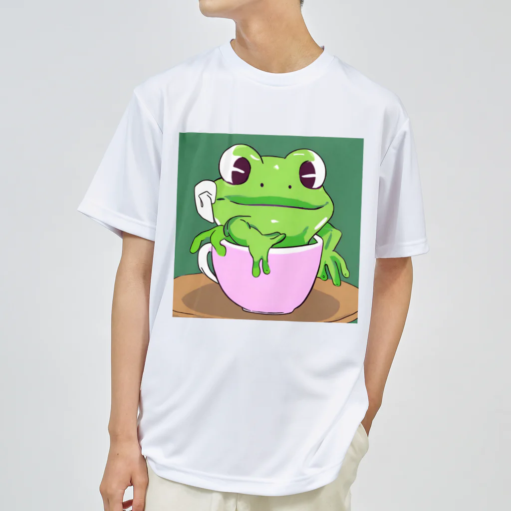 Louvreのかわいい蛙くん ドライTシャツ