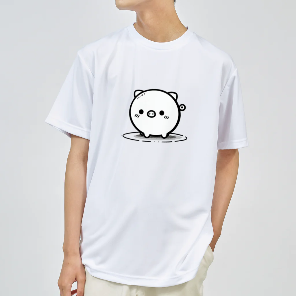 終わらない夢🌈のまんまる🐷ぶたちゃん😍 Dry T-Shirt
