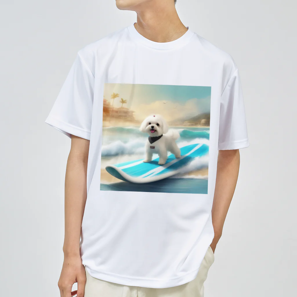 ちいさき家族スキ　Maltese ♡のかわいいマルチーズ ドライTシャツ