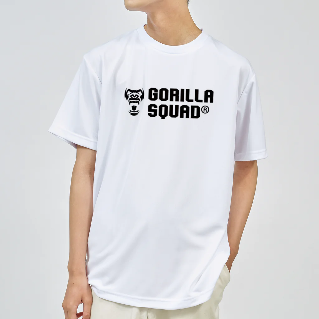 GORILLA SQUAD 公式ノベルティショップのGORILLA SQUAD ロゴ黒 ドライTシャツ