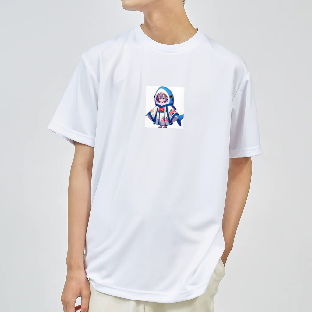 WING_0101の和風サメちゃんグッズ Dry T-Shirt