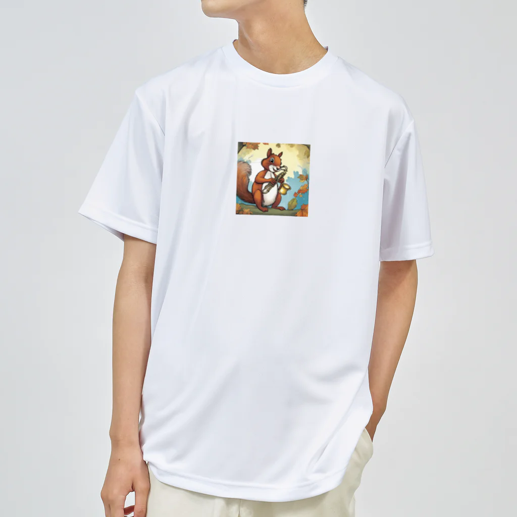 mari0909のリスがサックスを Dry T-Shirt