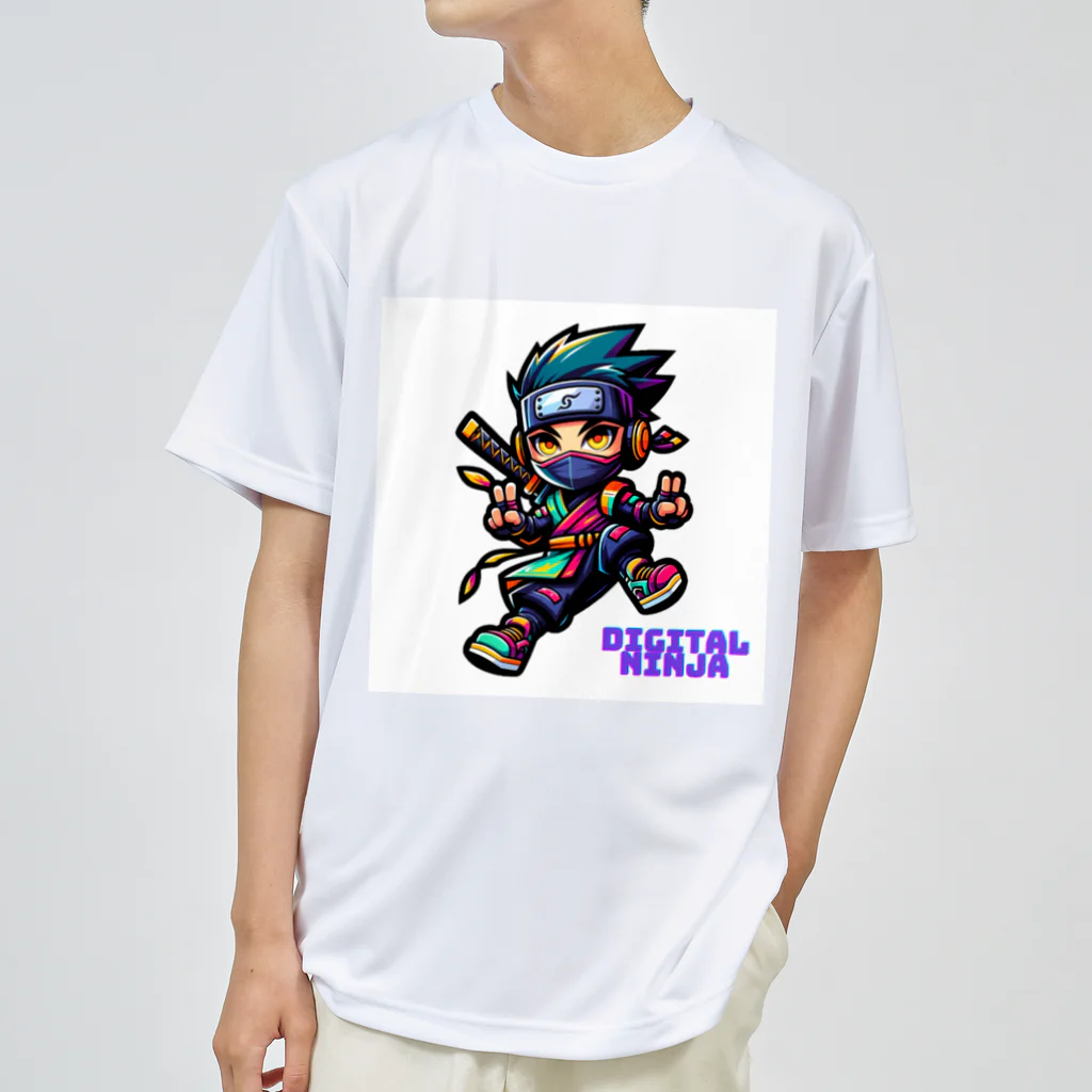 rsrsrsrsrの“Digital Ninja” ロゴ付き Dry T-Shirt