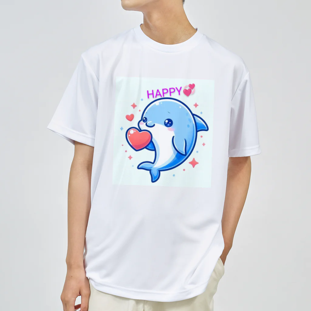 終わらない夢🌈の可愛いイルカちゃん🐬💞 ドライTシャツ