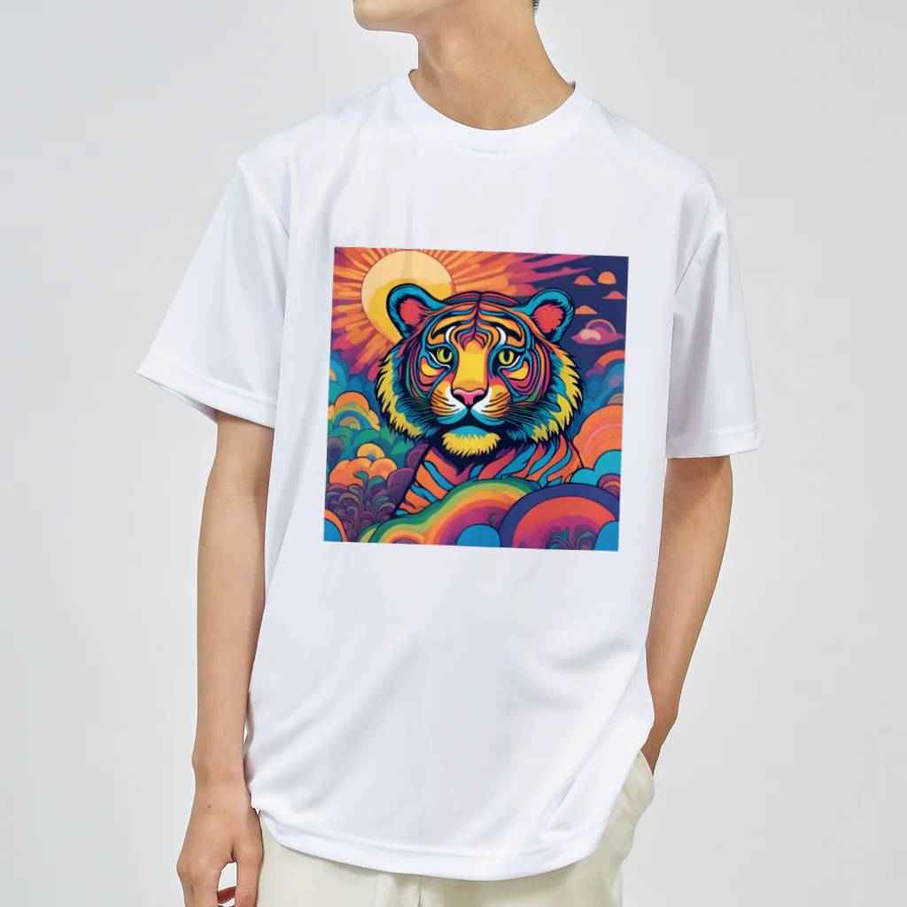 colorful-Nのカラフルなトラ ドライTシャツ