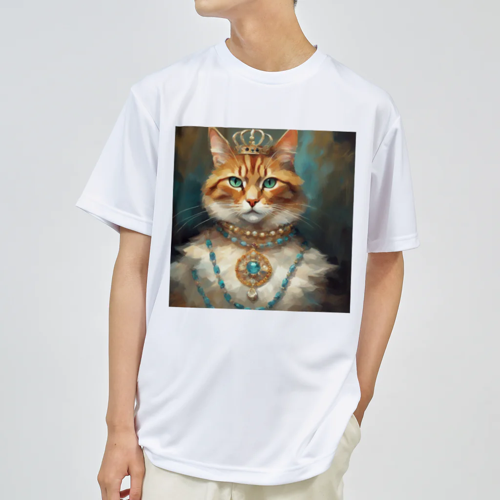 esmeralda64のパライバトルマリンの瞳の猫 ドライTシャツ