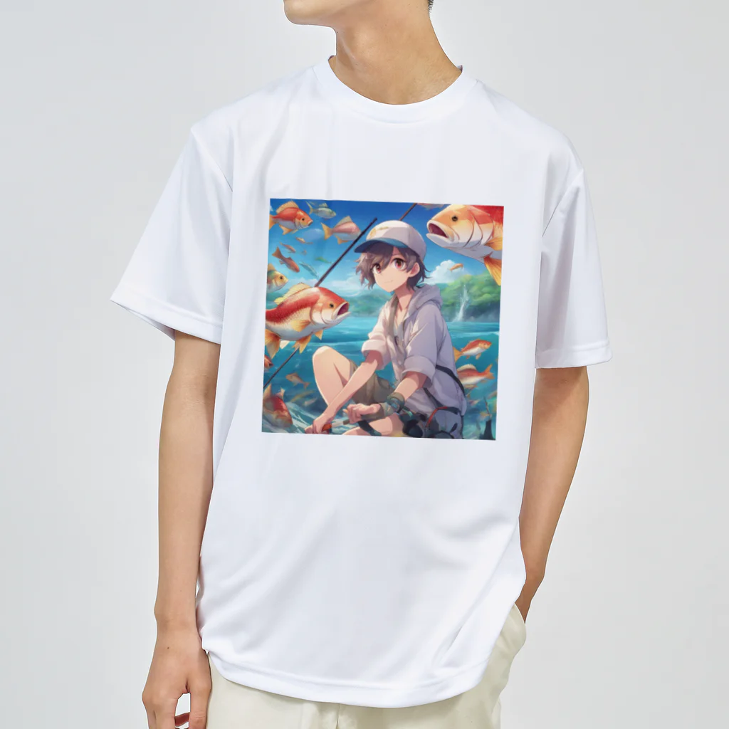 chillfishingの釣りガール爆釣！ ドライTシャツ