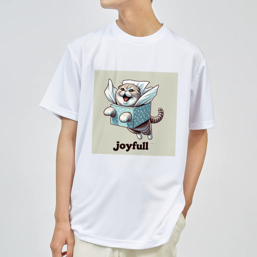 yankenekoの箱ティッシュフォールド Dry T-Shirt