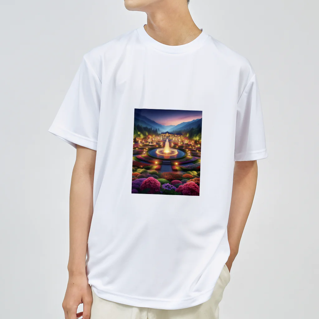 a_calming_siteのマジックアワーガーデン Dry T-Shirt