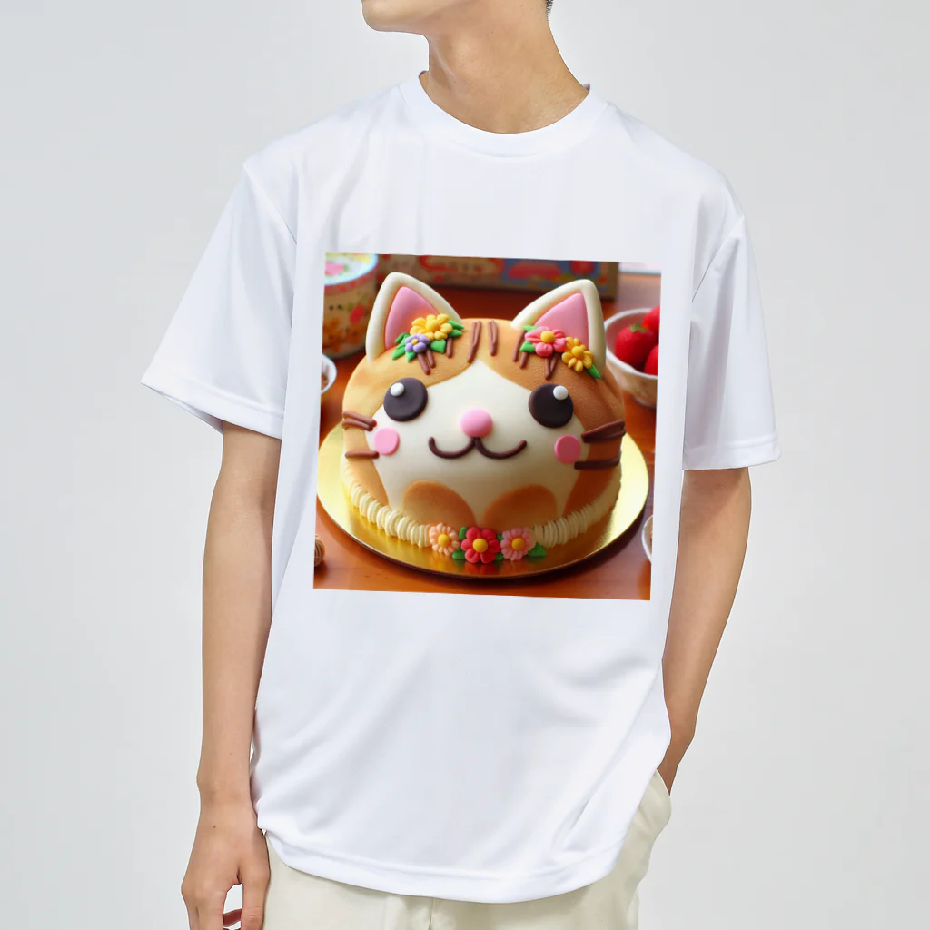 neko_shopのねこケーキ２ ドライTシャツ