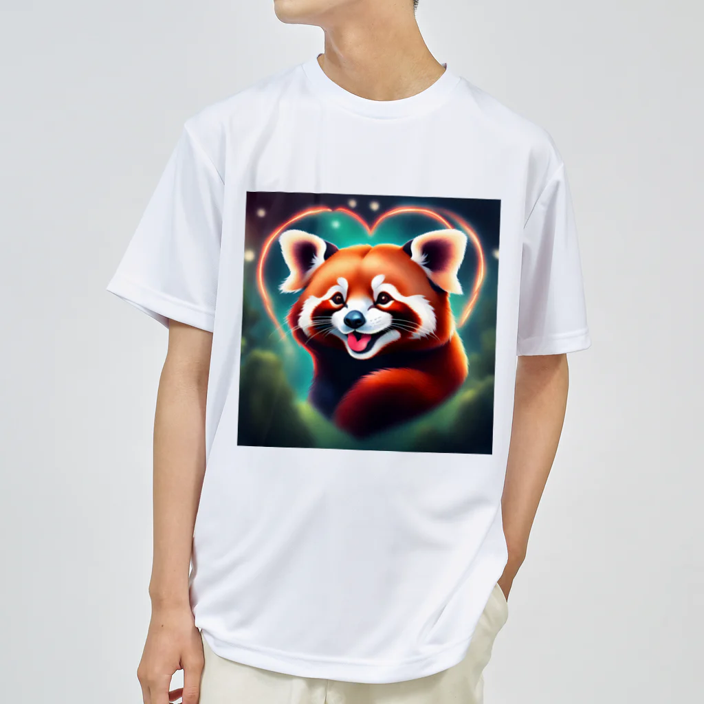 cute animal worldのかわいいレッサーパンダワールド Dry T-Shirt