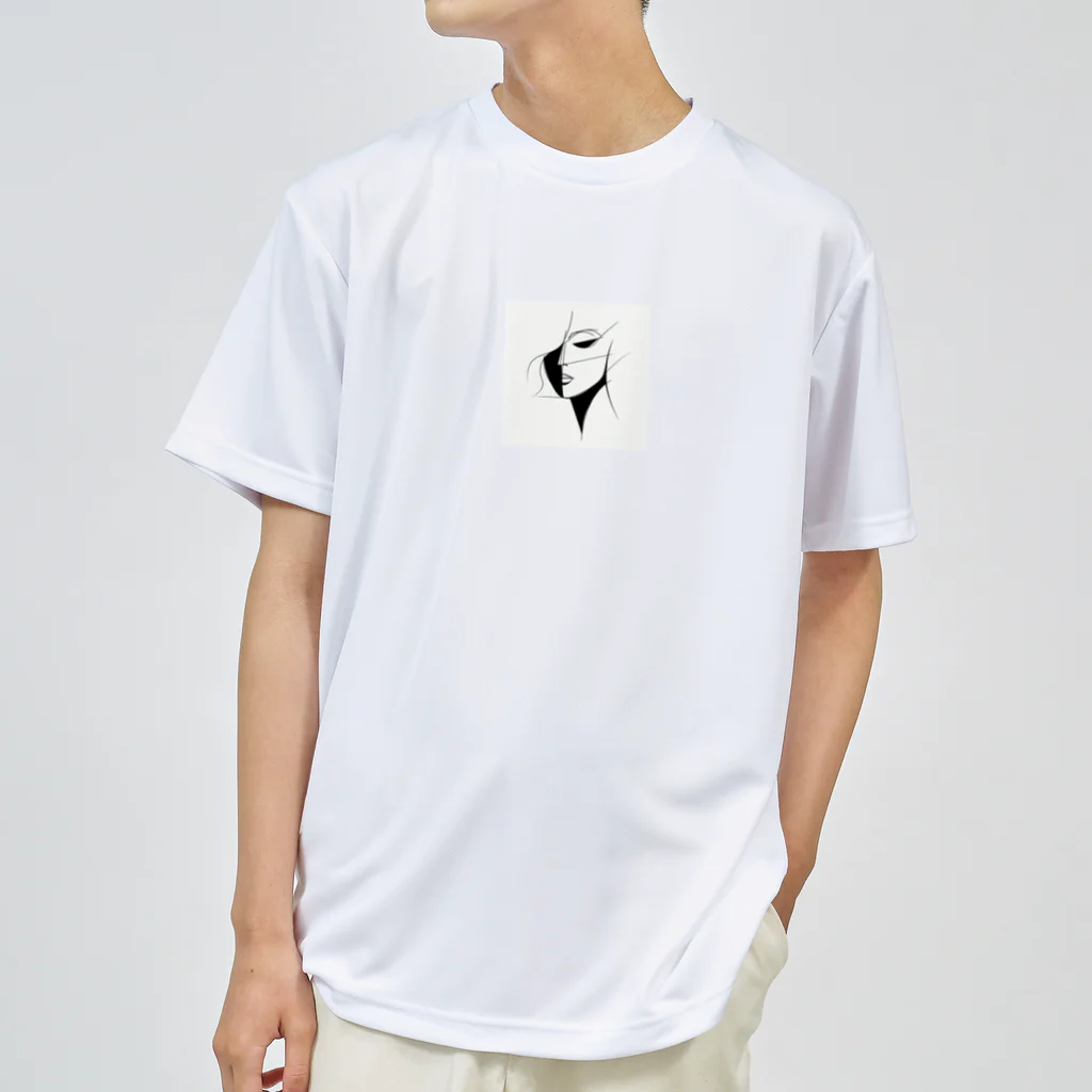 Schiele_sarieriの線画の人 Dry T-Shirt