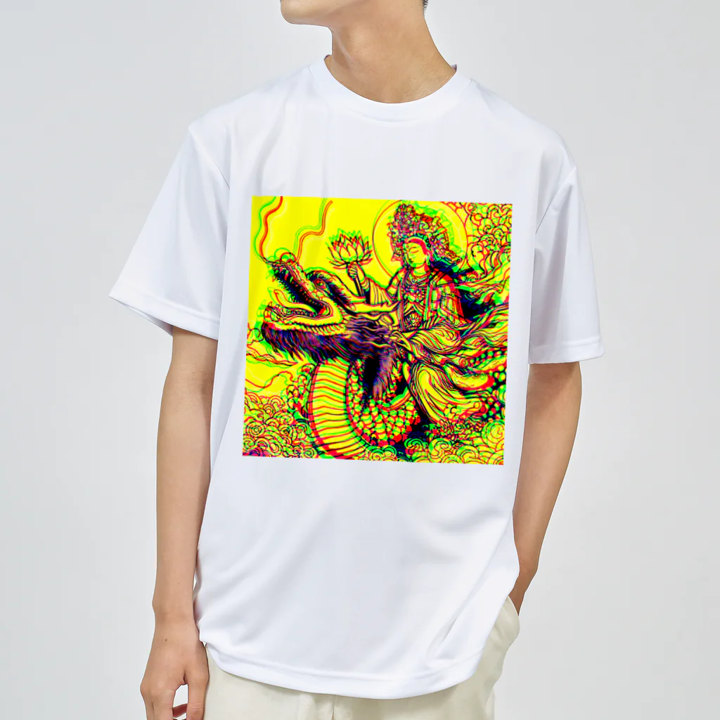 moon_takuanの観世音菩薩と龍「Kanzeon Bodhisattva and dragon」 ドライTシャツ