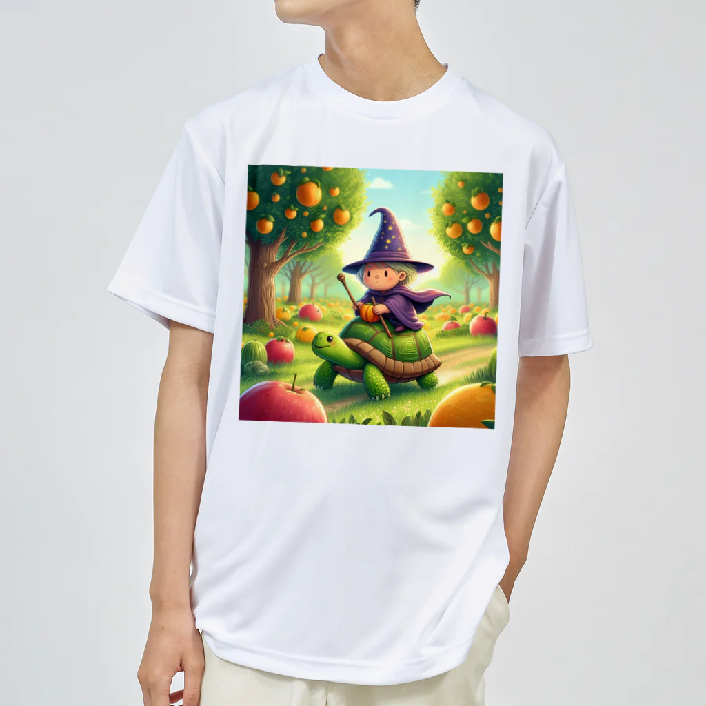 風光と妖精の森で探検 Dry T-Shirt
