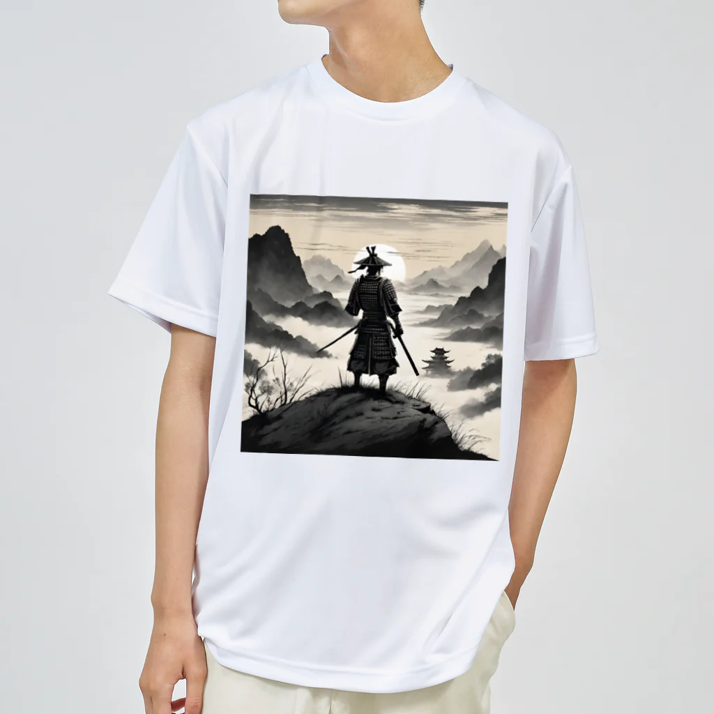 d-design-labの戦に敗れた武士が佇む風景画4 Dry T-Shirt