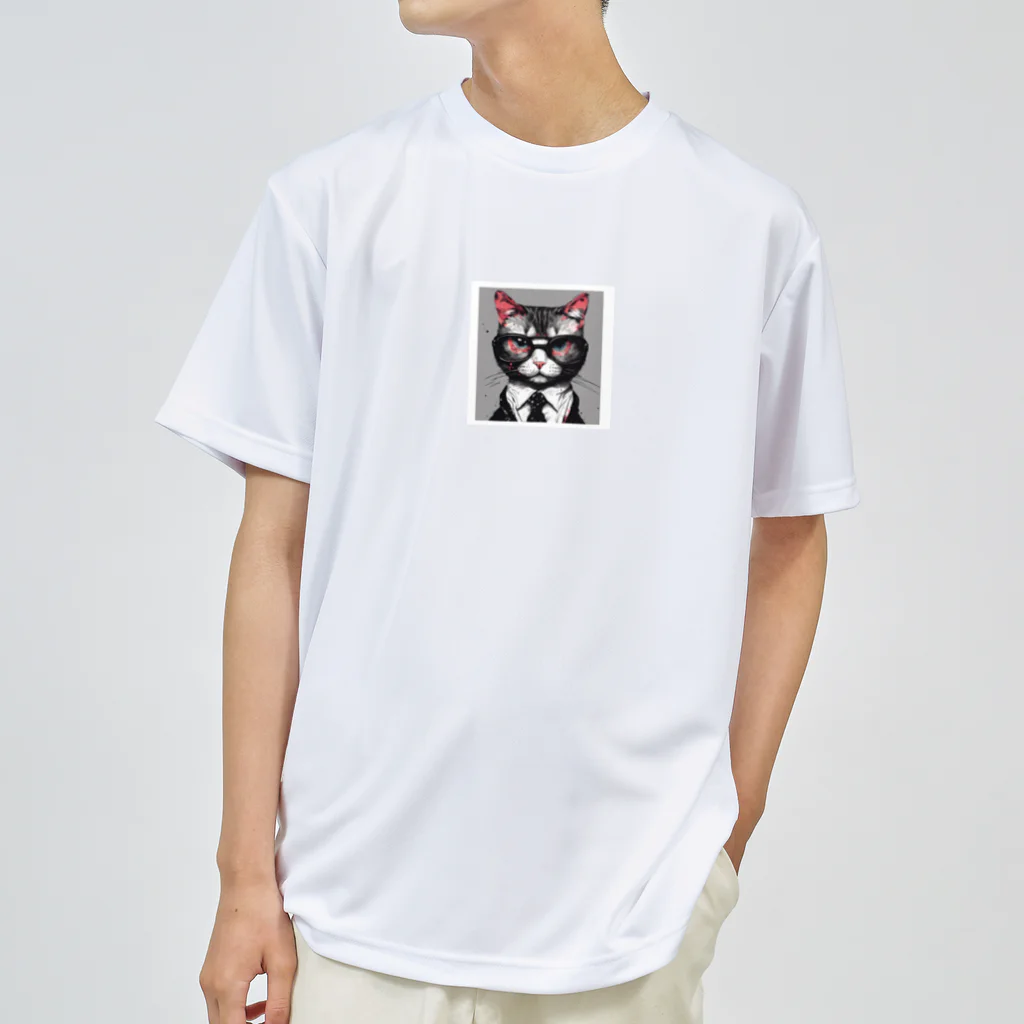 ALUのメガネをする猫 Dry T-Shirt