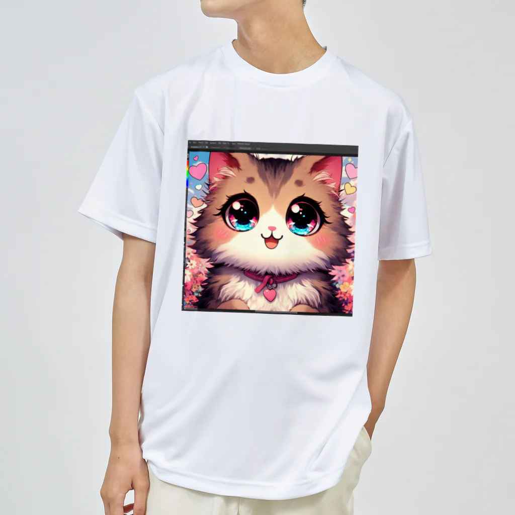 yos-1292583のねこニコばん Dry T-Shirt