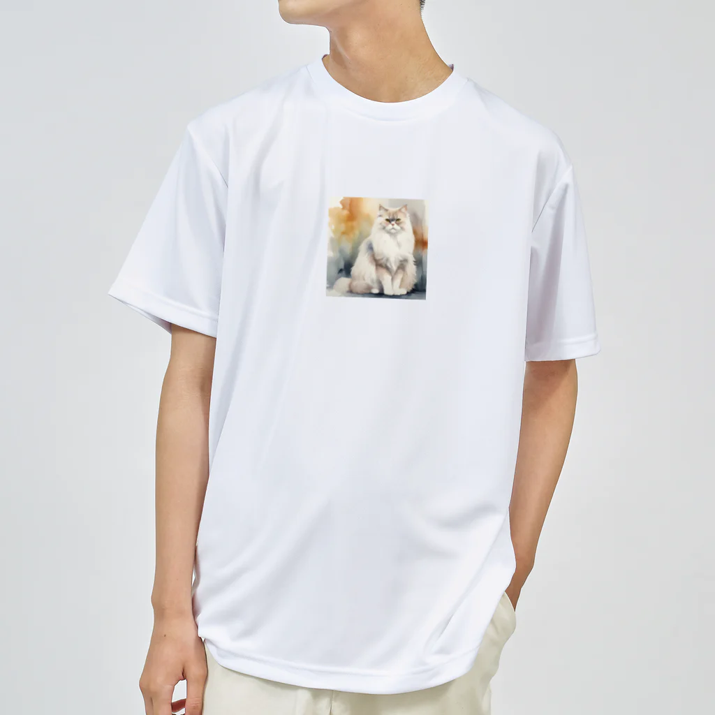 hiname-studioのペルシャ猫 ドライTシャツ