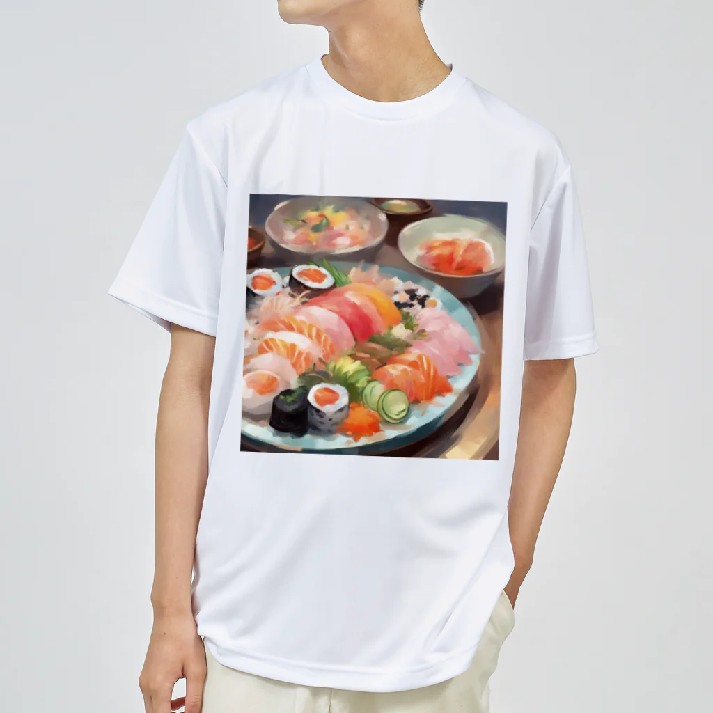 happiness_shopの美しい寿司の絵画 Dry T-Shirt