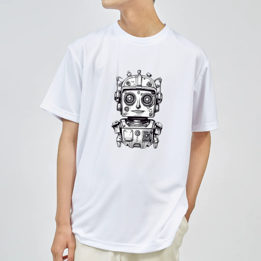 mirinconixのじっと見るガラクタくん ドライTシャツ