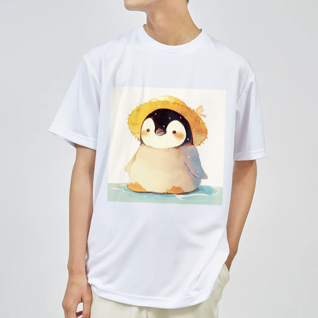 AQUAMETAVERSEの帽子をかぶった可愛い子供ペンギン Marsa 106 ドライTシャツ