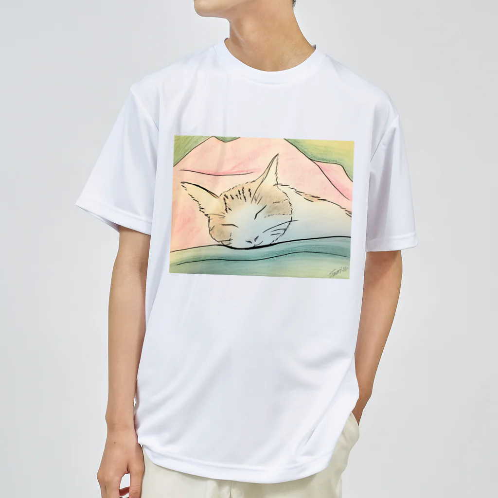 ハンドメイドSaoriのねこ♡寝子 ドライTシャツ