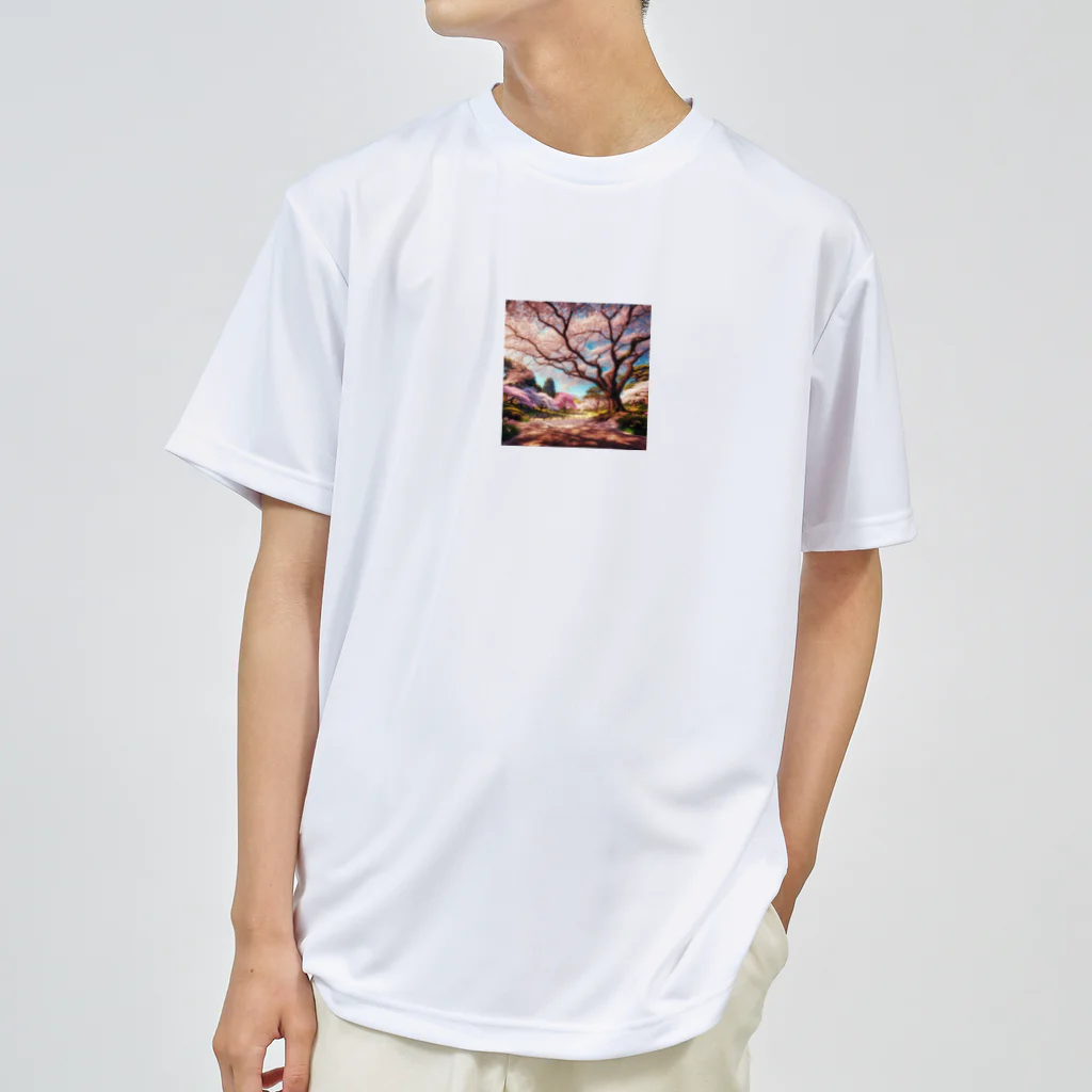 bobokeの桜 Dry T-Shirt