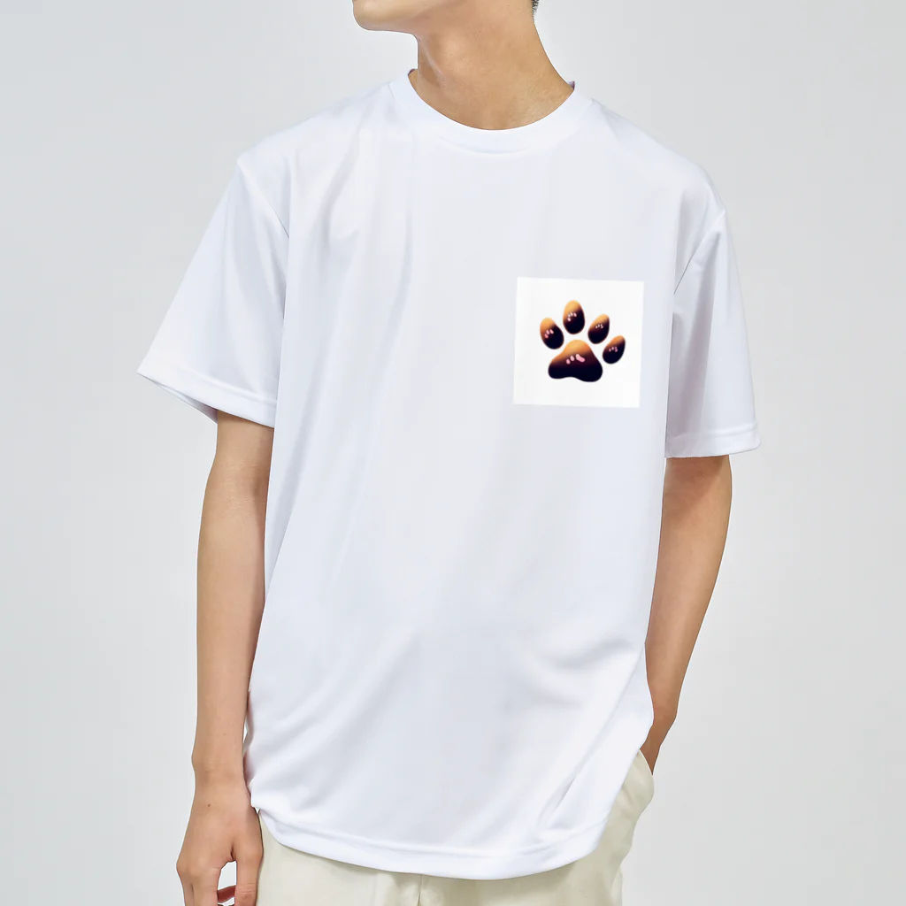 ニャン丸の猫の肉球ニャンポイント Dry T-Shirt