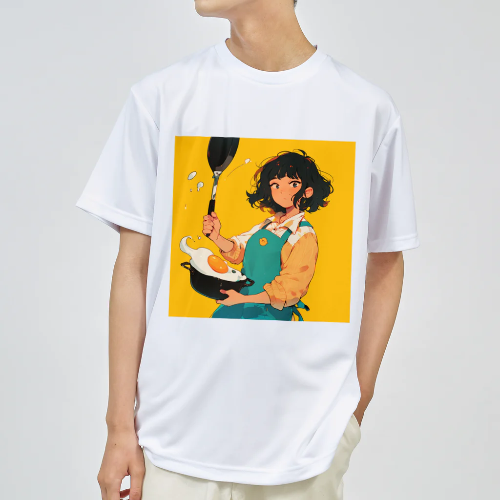 AQUAMETAVERSEの目玉焼きを作ってる女性 Marsa 106 ドライTシャツ