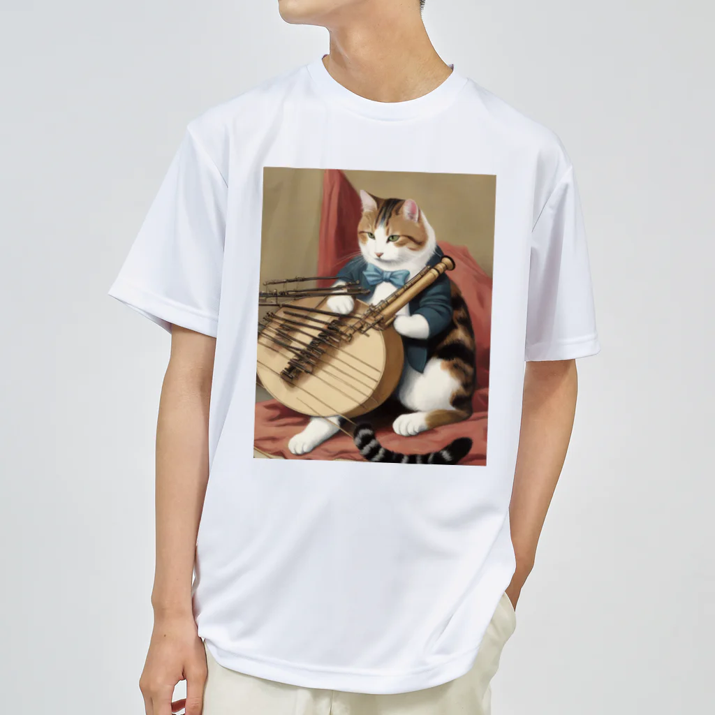 F2 Cat Design Shopの orchestra cat 001 ドライTシャツ