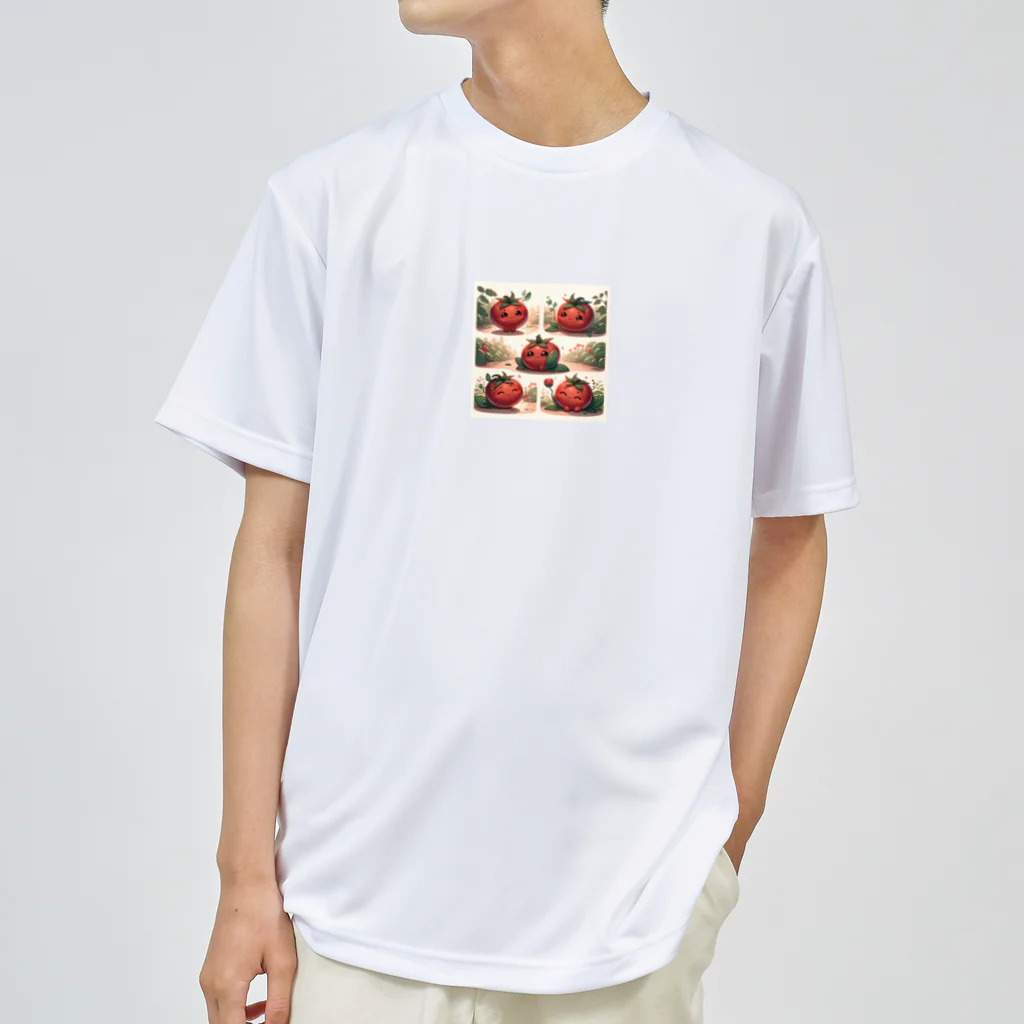ichigoshakeのトマト ドライTシャツ