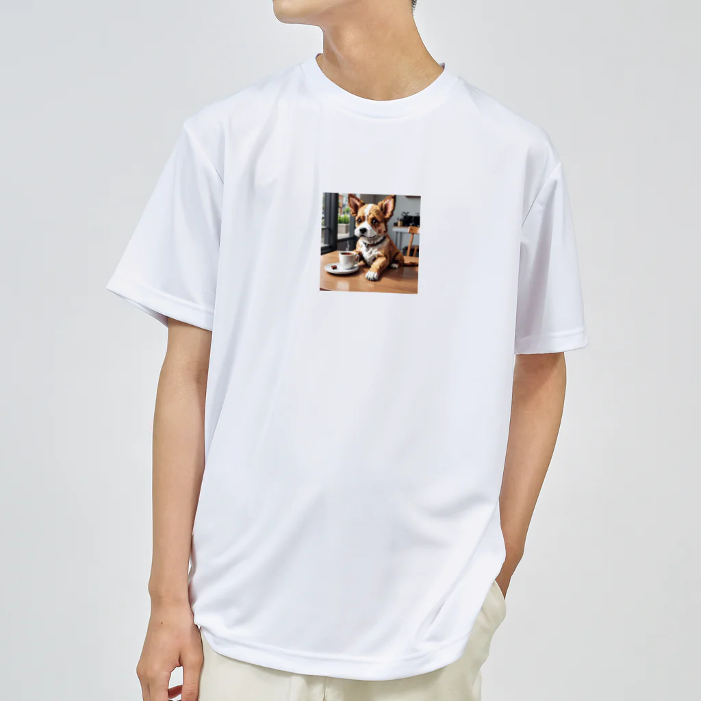 8-Bit Oasisのcoffee dog ドライTシャツ