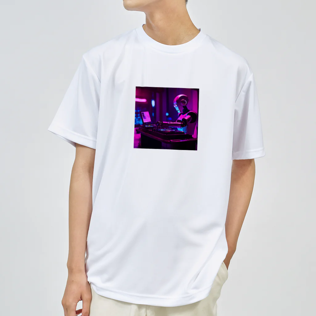 パワドラのDJロボット2 ドライTシャツ