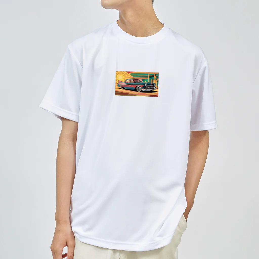 mochika21のレトロな車 ドライTシャツ