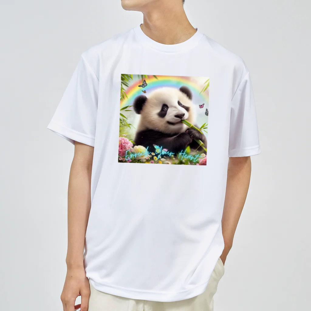 FUJISHIKAのPANDA ENRICH YOUR HEART Dry T-Shirt