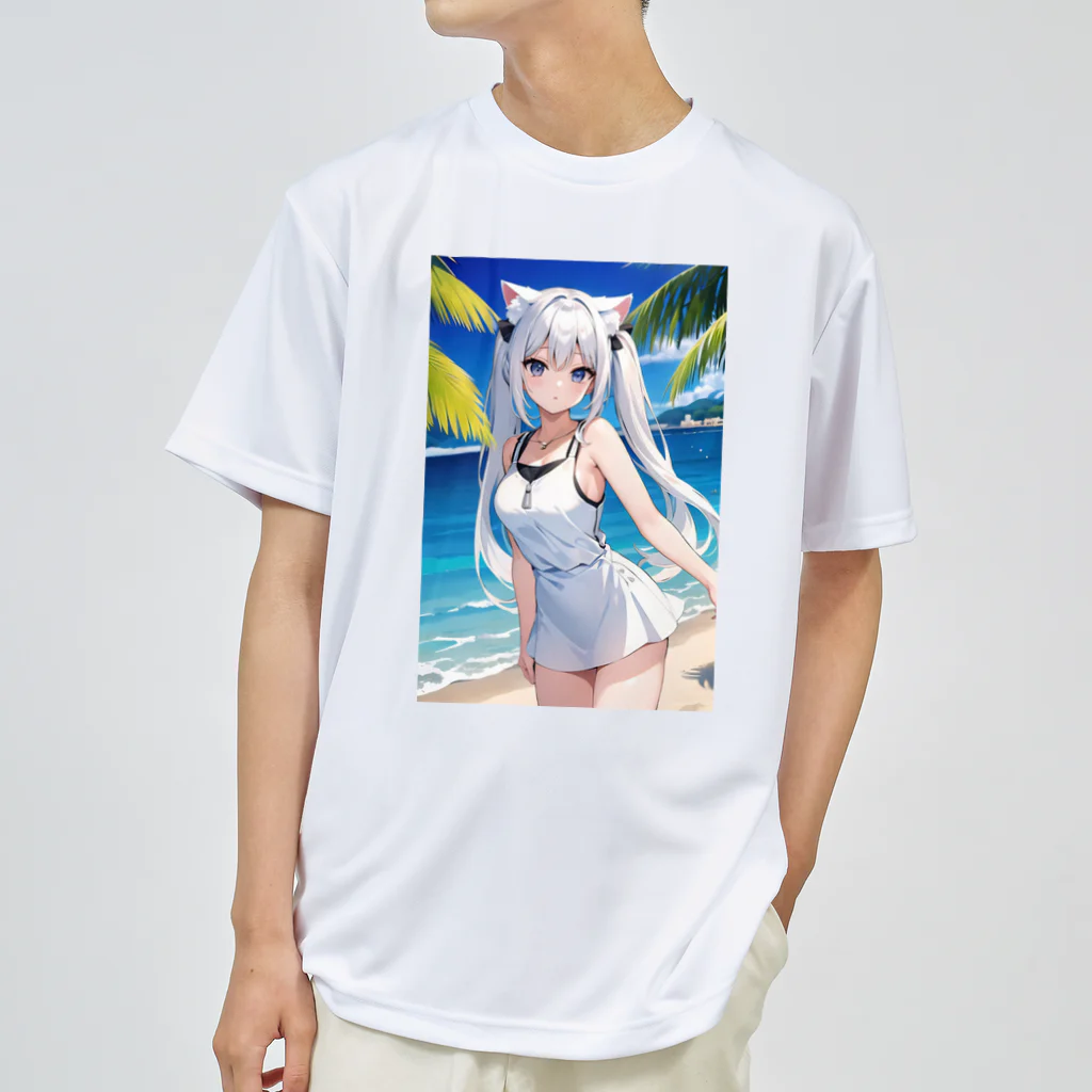 魔法猫少女ルナの魔法猫少女ルナ ビーチ15 高校生 Dry T-Shirt