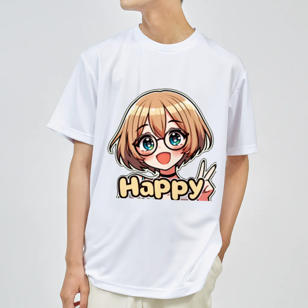 Kusareshiroの金髪ショートカット眼鏡美少女ちゃん ドライTシャツ